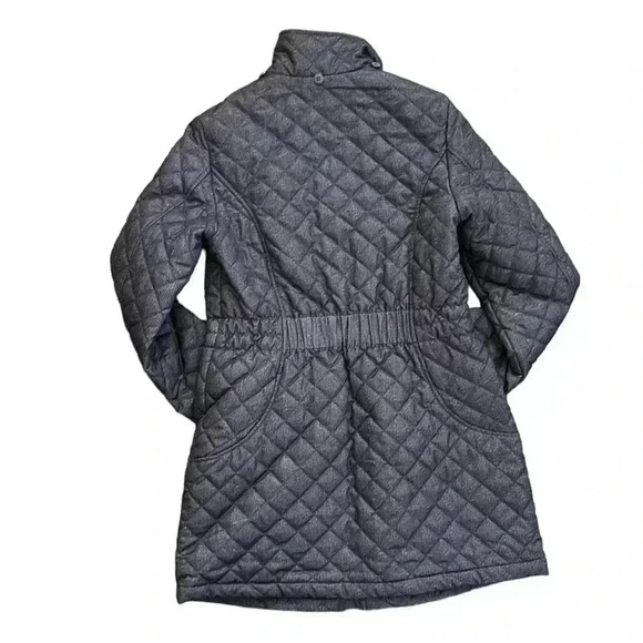 Laundry by Shelli Segal | Mystic Blue Princess-Seam Quilted Puffer Jacke… - Picture 4 of 7